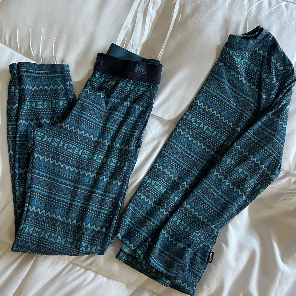REI Kids' Teal Thermal Set